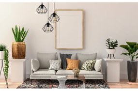 Lampadario a sospensione con filo CEED 3xE27/60W/230V nero