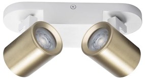 Kanlux 38965 - Faretto LAURIN 2xGU10/10W/230V ottone/bianco