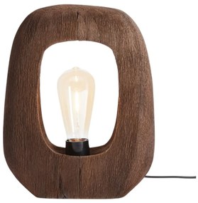 Lampada da tavolo marrone (altezza 30 cm) Kelafo - Light &amp; Living