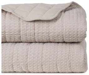 Copriletto beige con rivestimento trapuntato 240x260 cm – Ixia