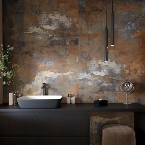 Gres Porcellanato Effetto Cemento Industriale Corten 120X120 - Ecpm034