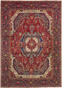 Tabriz Tappeto 200 x 290 Rosso (Iran) Annodato A Mano