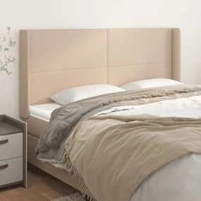 Testiera Ad Orecchio Cappuccino 203x16x118/128 Cm İn Similpelle /