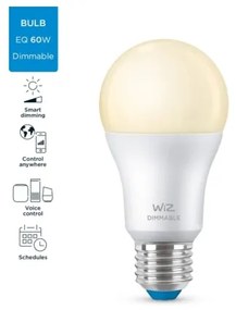 Lampadina LED dimmerabile A60 E27/8W/230V 2700K CRI 90 Wi-Fi - WiZ