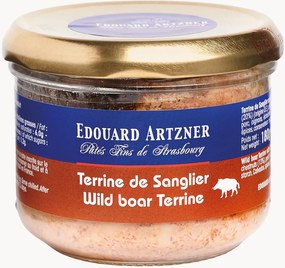 Terrina di cinghiale con castagne, 2 barattoli