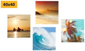 Set di quadri – Vita al mare