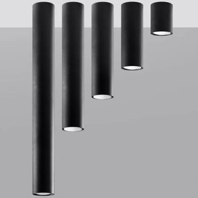 Sollux SL.1000 - Faretto LAGOS 1xGU10/10W/230V 10 cm nero