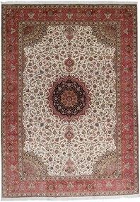 Tabriz Tappeto persiano 350x490 Rosso (Iran) Annodato A Mano