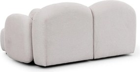 Divano angolare color crema (con penisola a destra/con chaise lounge) con rivestimento in bouclé Orbit – Ropez