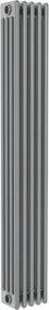 Termosifone in acciaio tubolare 4 colonne 5 elementi interasse 1935 mm ERCOS Comby grigio titanio