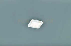 Camillus plafoniera led quadrata metallo bianco opaco con funzione ...