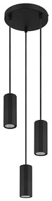 Globo 57918-3HB - Lampadario a sospensione con filo JAMES 3xGU10/25W/230V nero