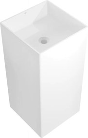 Mexen Xola-1 lavabo autoportante in conglomerato 40 x 40 cm, bianco opaco - 26594000