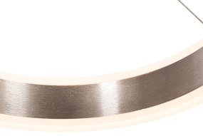 Lampada a sospensione in acciaio rotonda con LED dimmerabile a 3 livelli 3 luci - Lyani