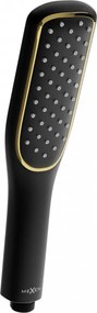Mexen R-49 soffione doccia 1-funzione, nero/oro - 79549-75