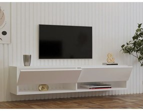 Mobile TV bianco 141x31x30 cm Arges - Kalune Design