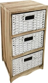 CRONO - mobiletto in legno con 3 cassetti