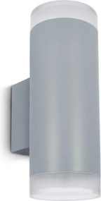 Brilagi - Applique da esterno LED RGBW MATERA 2xGU10/6W/230V grigio IP54