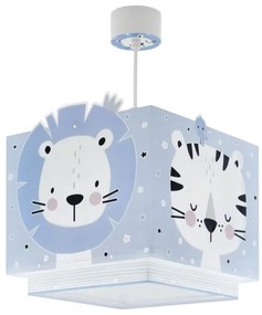 Dalber 63112T - Lampadario per bambini  JUNGLE 1xE27/15W/230V blu