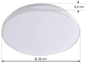 Lindby Silvryn plafoniera LED cromo/bianco 3.000K