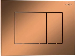 Mexen Tex 02 pulsante di scarico, oro rosa lucido - 6102-09