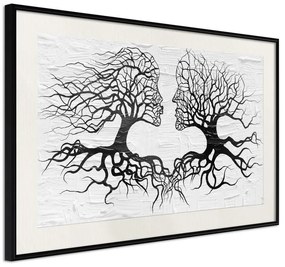 Poster  Like the Old Trees  Cornice Quadri Cornice nera con pass-partout, Larghezza x Altezza Home decor 45x30