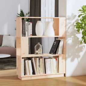 Libreria/divisorio 80x25x101 cm in legno massello di pino