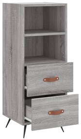 Credenza grigio sonoma 34,5x34x90 cm in legno multistrato