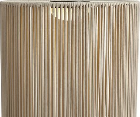 Lampada da tavolo moderna da esterno beige con LED ricaricabile e solare IP54 - Rope