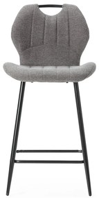 Set di 2 sgabelli da bar grigi (altezza seduta 65 cm) Muli - Marckeric