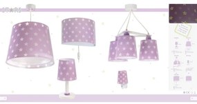 Dalber D-81212L - Lampadarioo per bambini STARS 1xE27/60W/230V