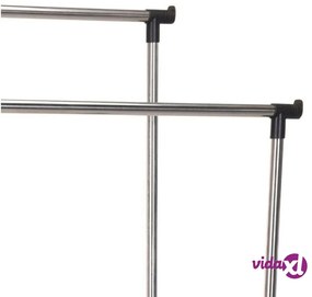 Storage solutions Appendiabiti Doppio Regolabile Ruote 80x42x(90-160)