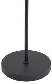 Lampada da terra moderna nera con LED dimmerabile a 3 livelli ricaricabile - Statler