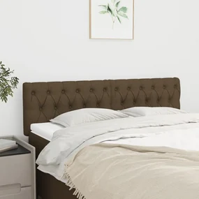 Testiera 2 Pz Marrone Scuro 80 X 7 X 78/88 Cm İn Tessuto /