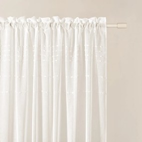 Tenda moderna color crema  Marisa  con nastro appeso 250 x 250 cm