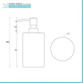 Dispenser sapone effetto marmo bianco in resina Ivy