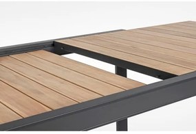 Tavolo Allungabile Da Esterno In Alluminio Antracite 100x220-340 Cm Belmar Bizzotto