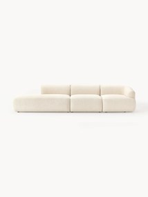 Chaise longue componibile 4 posti in bouclé Sofia