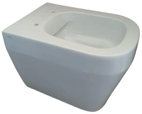 Vaso WC filomuro OLYMPIA CERAMICA tutto evo senza brida, sedile escluso P 53 x L 36 x H 42.5 cm bianco