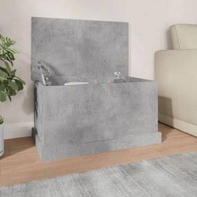 Contenitore Grigio Cemento 70x40x38 Cm İn Legno Multistrato /