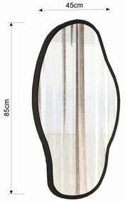 Specchio da parete COULDY 85x45 cm nero