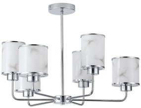 Lampadario a sospensione con supporto rigido 6xE27/60W/230V