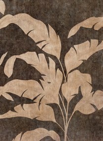 Coordonne Carta da parati panoramica Leaves Shadow - Night