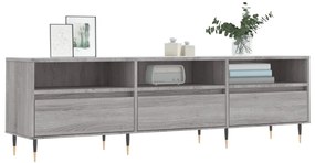 Mobile porta tv grigio sonoma 150x30x44,5 cm legno multistrato