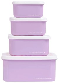 A Little Lovely Company - set di quattro scatole merenda - giardino fiorito