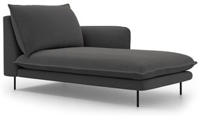 Poltrona lounge grigio scuro, angolo destro Vienna - Cosmopolitan Design