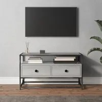 Mobile Porta TV Grigio Sonoma 80x35x45 cm in Legno Multistrato 826313