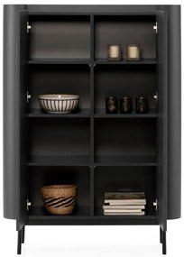 Armadietto nero 100x140x40 cm Willa – MOME