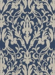 Ralph Lauren Carta da parati Speakeasy Damask - Indigo