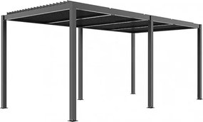 Pergola Bioclimatica In Alluminio 3x6 Con Lamelle In Alluminio Antracite